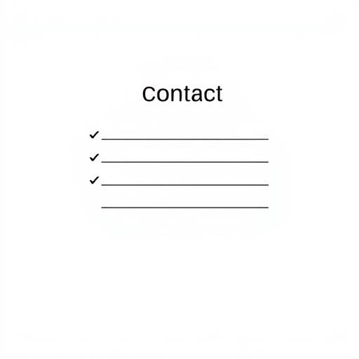 Illustration of a contact form with fields for name, email, and message
