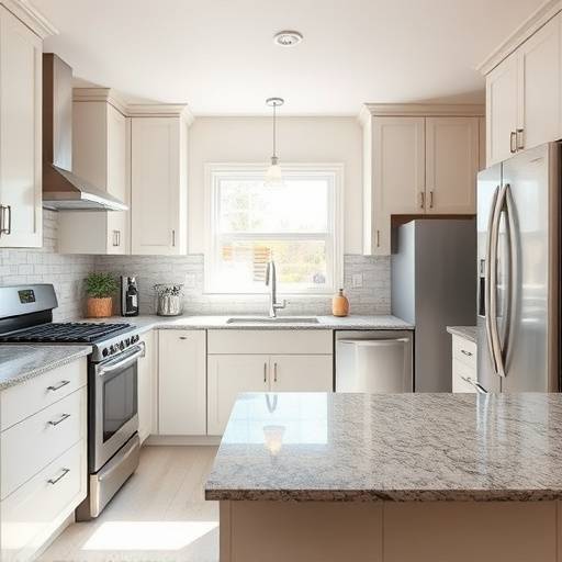 Kitchen featuring stainless steel appliances and granite countertops